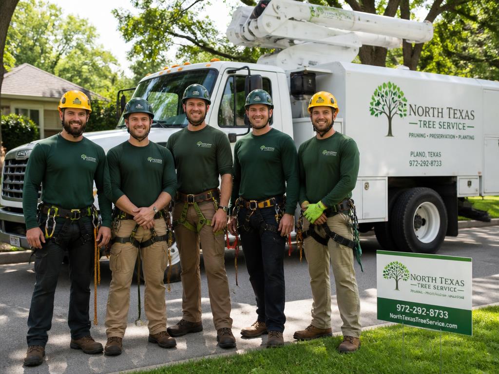 Professional tree service team in Plano, Texas